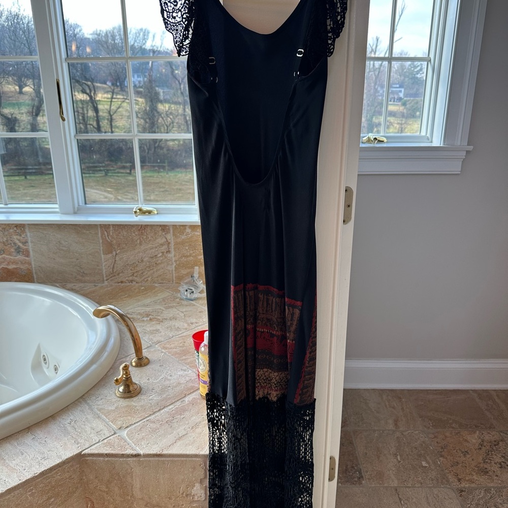 Stone Cold Fox Black and Red Backless Dress